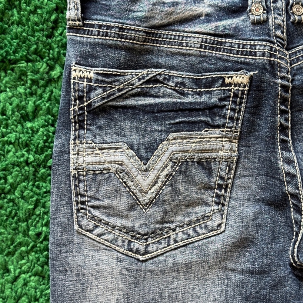 Salvage Havoc Straight Slim Fit Jeans BOH Wash Exclusive Buckle - Picture 11 of 11